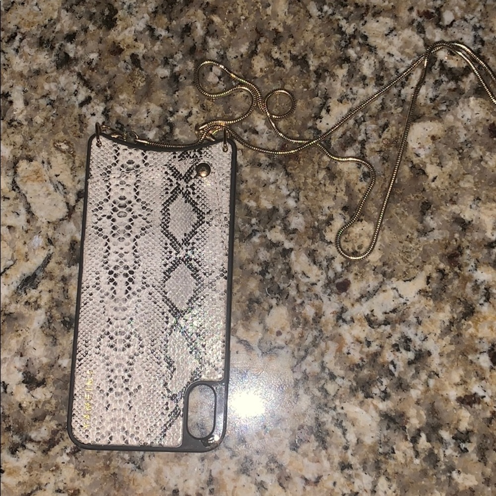 iPhone XS Max phone case with chain